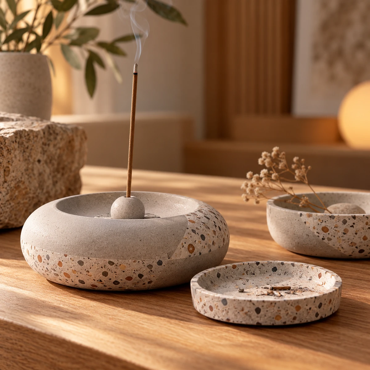مبخرة دائرية Terrazzo